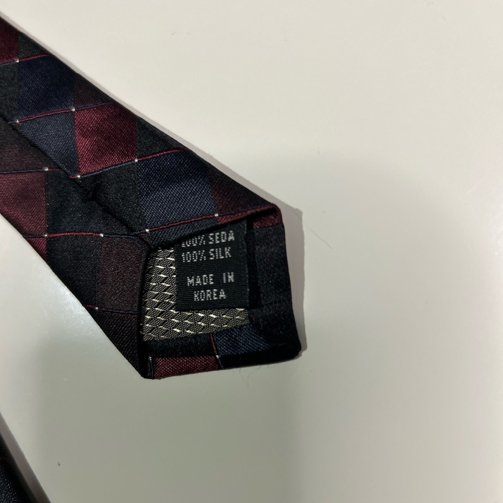 Roberto Villini Elegant Argyle Patterned Silk Tie… - image 5